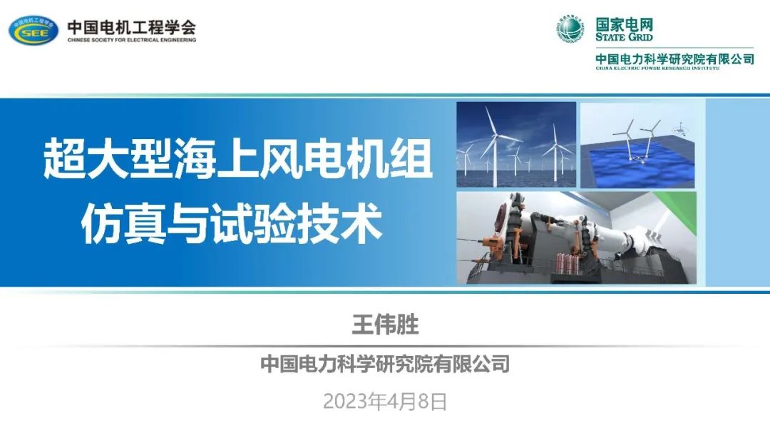 王伟胜：超大型海上风电机组仿真与试验技术